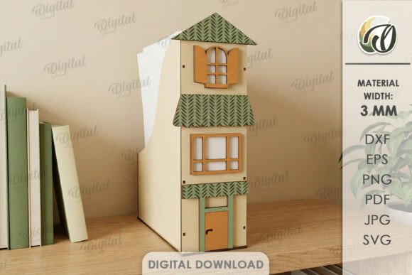 Download House Office Organizer Laser Cut - Office Collection