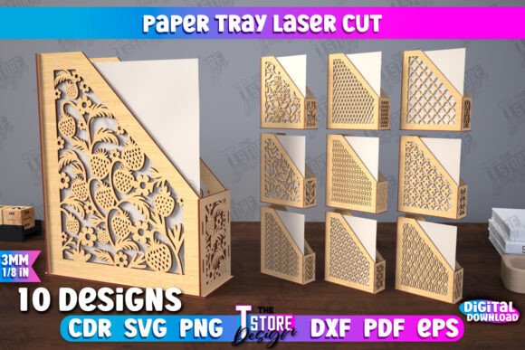 Download Paper Tray Bundle |Desk Office Organizer - Office Collection