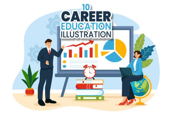 Download 10 Career Education Illustration - Cat Collection