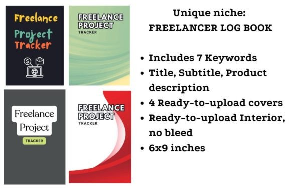 Download Freelance Tracker KDP Interior and KWs - Freelance Collection