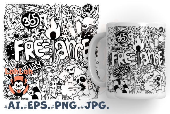 Download Hand Drawn of Freelance Life Style - Freelance Collection