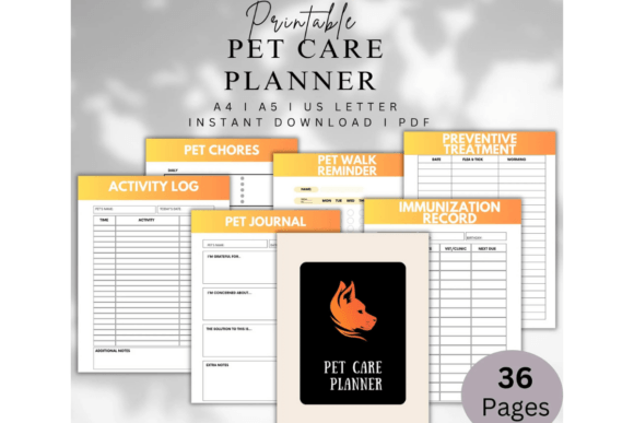 Download Printable Pet Care Planner - Premium Bundle