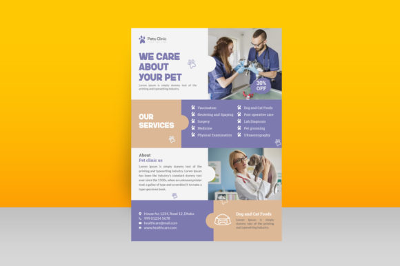 Download Vet Clinic Flyer Design - Premium Resources
