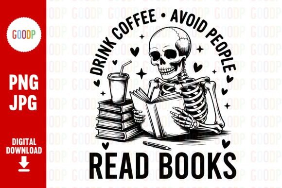 Download Drink Coffee Avoid People Read Books Png - Avoid Collection