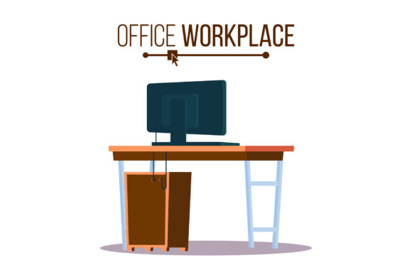 Download Office Workplace Concept Vector. - Office Collection