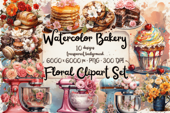 Download Cake Clipart and Watercolor Bakery Art - Cake Collection